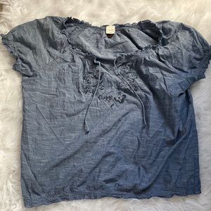 sonoma ruffled blouse